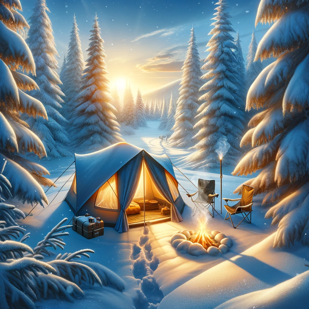 how to maketwinter camping comfortable